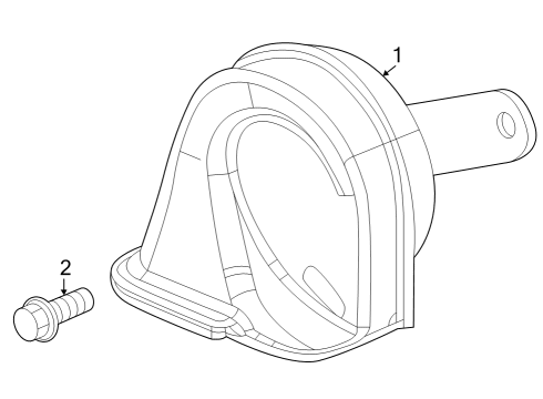 2024 Honda CR-V HORN ASSY- (HIGH) Diagram for 38150-3A0-C11