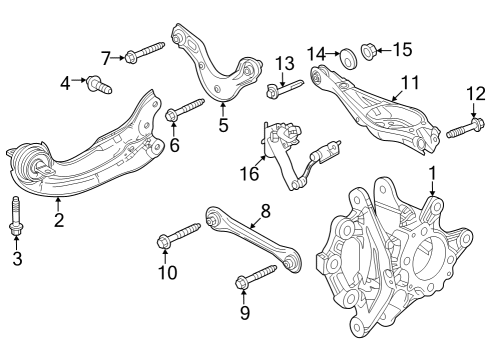 2023 Honda Civic ARM B, L- RR Diagram for 52355-T22-A01