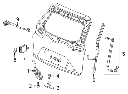 2022 Honda CR-V Hybrid Parking Aid Diagram 1