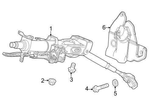 2023 Honda HR-V COLUMN, STEERING Diagram for 53200-3W0-A01