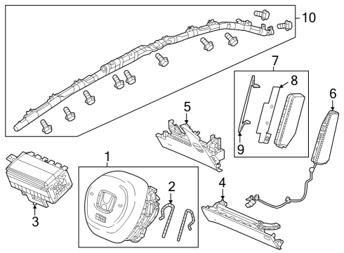 2023 Honda CR-V REEL ASSY-, CABLE Diagram for 77900-3A0-D21