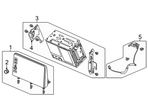 2022 Honda Civic UNIT, DISP AUDIO Diagram for 8A500-T20-A22