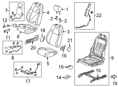 2022 Honda CR-V Hybrid Heated Seats Diagram 2