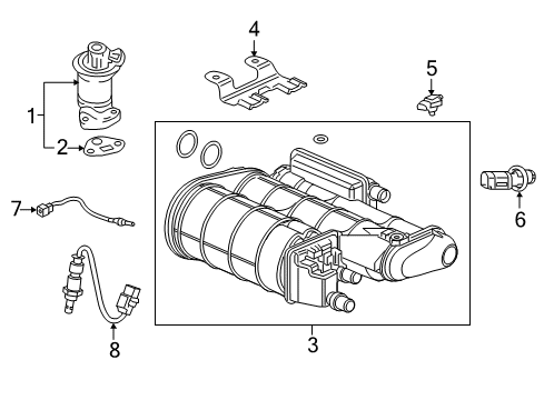 2023 Honda Odyssey Emission Components Diagram