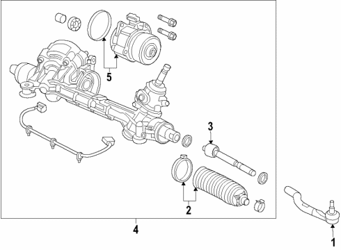 2022 Honda Insight Steering Column & Wheel, Steering Gear & Linkage Diagram 3