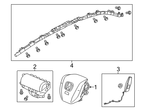 2022 Honda Insight MODULE, L- SIDE Diagram for 78055-TGG-A02