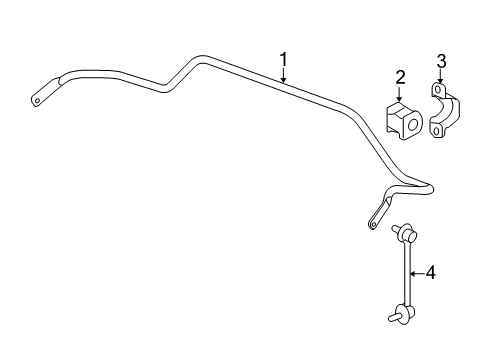 2022 Honda Pilot Rear Suspension, Lower Control Arm, Upper Control Arm, Stabilizer Bar, Suspension Components Diagram 1