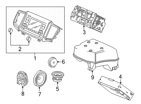 2022 Honda Passport Sound System Diagram