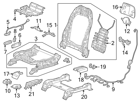 2023 Honda Pilot Tracks & Components Diagram 7