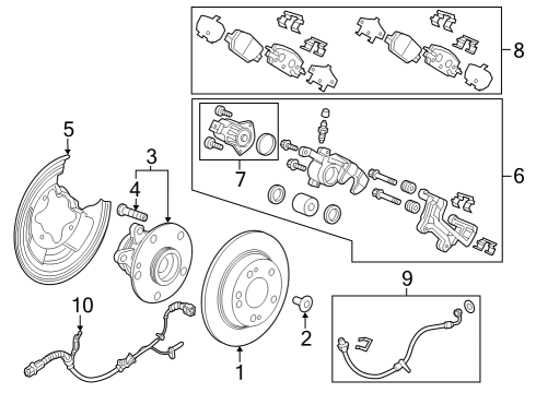 2023 Honda CR-V Hybrid Parking Brake Diagram 3