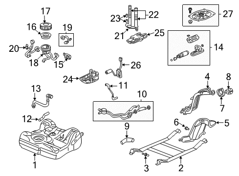 Pump Set, Fuel Diagram for 17040-S5A-930