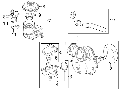 2023 Honda Pilot COLLECTOR SET Diagram for 46101-TYA-A00