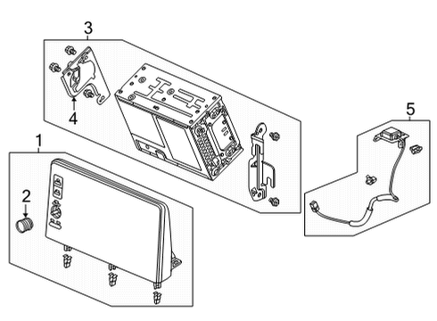 2022 Honda Civic BRACKET A Diagram for 8A504-T20-A31