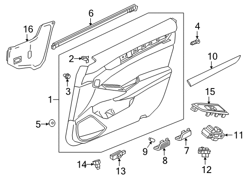 2022 Honda Accord Mirrors Diagram 1