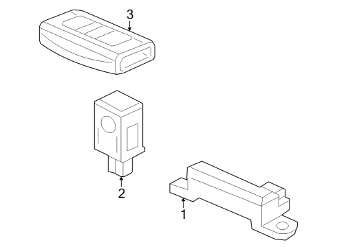 2024 Honda Pilot FOB ASSY- (DRIVER 1) Diagram for 72147-T90-A21