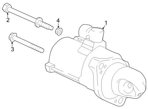 2024 Honda Accord STARTER MOTOR ASSY Diagram for 31200-6BA-J01