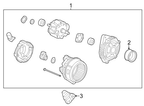 2024 Honda Pilot ALTERNATOR (SC6) Diagram for 31100-6FB-A01