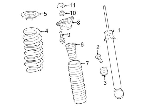 2023 Honda Pilot SPRING, R- RR Diagram for 52441-T91-A01