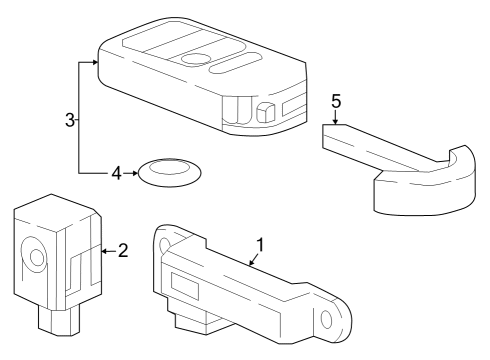 2023 Honda HR-V Keyless Entry Components Diagram