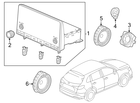 2023 Honda HR-V Sound System Diagram 1