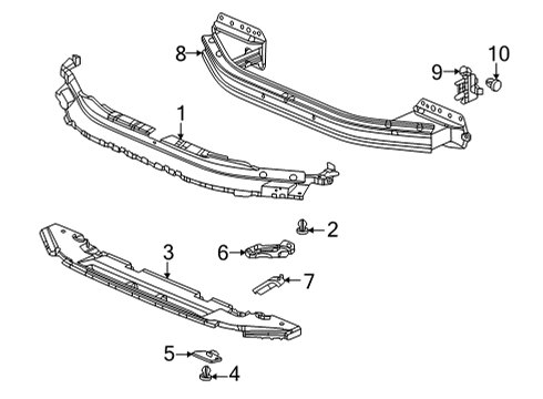 2023 Honda Civic Bumper & Components - Front Diagram 4