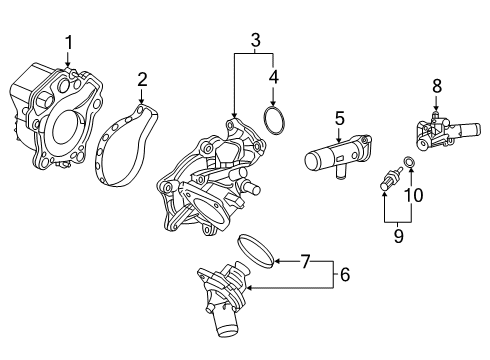 2022 Honda Insight Water Pump Diagram 1