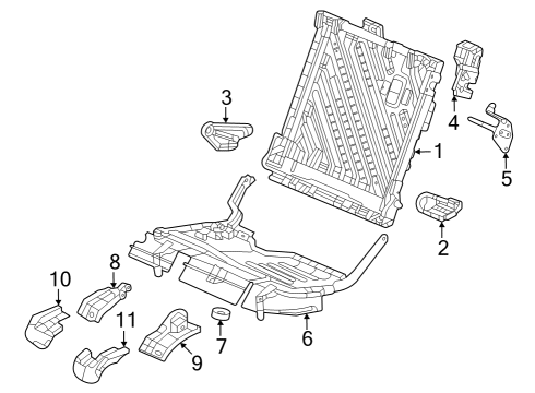 2023 Honda HR-V Rear Seat Components Diagram 4