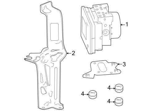 2023 Honda Accord MODULATOR ASSY-, VSA Diagram for 57100-30A-A03