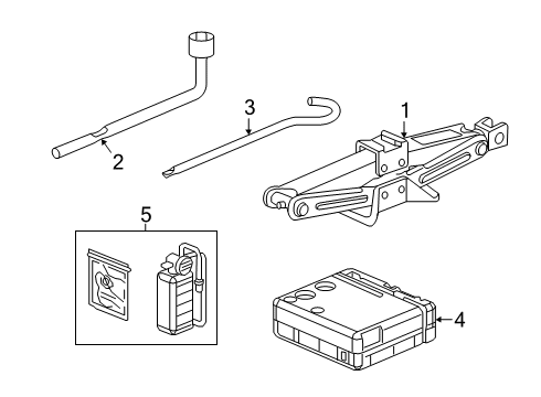 2022 Honda Insight Jack & Components Diagram