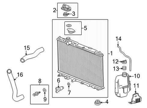 2023 Honda Civic HOSE, WATER (LOWER) Diagram for 19502-64S-A00