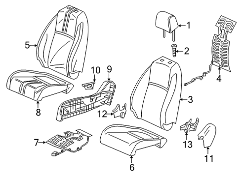 2023 Honda Civic PAD, R- FR Diagram for 81127-T39-A21