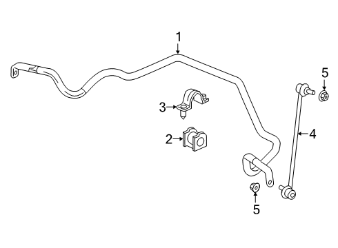 2023 Honda Passport Stabilizer Bar & Components - Front Diagram