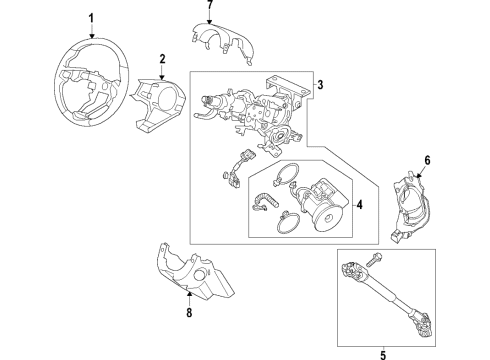 2022 Honda Passport GRIP *NH585L* Diagram for 78501-TGS-A51ZA