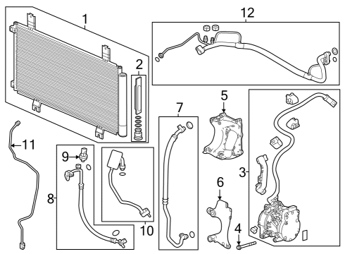 2023 Honda Accord HOSE COMP, SUCTION Diagram for 80312-30B-A01