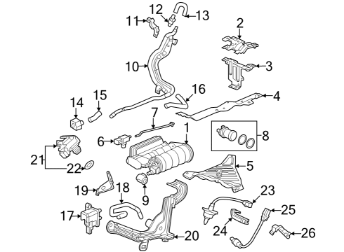 2024 Honda HR-V SENSOR ASSY-, MAP Diagram for 37830-6Y0-J01