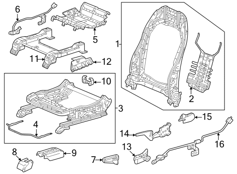 2023 Honda Pilot Tracks & Components Diagram 4