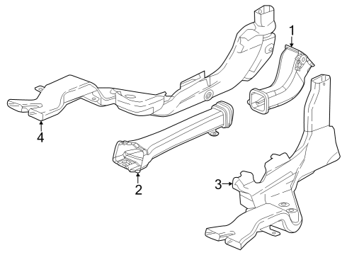 2023 Honda CR-V Hybrid Ducts Diagram