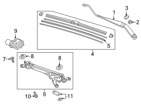 2022 Honda Insight Wipers Diagram 3