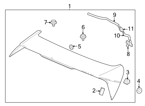 2023 Honda HR-V BOLT, FLANGE (6X12) Diagram for 90107-TBN-000