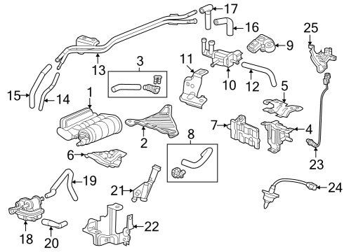 2023 Honda CR-V SENSOR, LAF Diagram for 36531-64A-A01