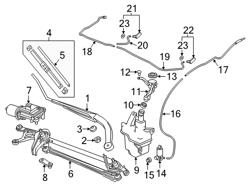 2022 Honda Accord Hybrid Wipers Diagram