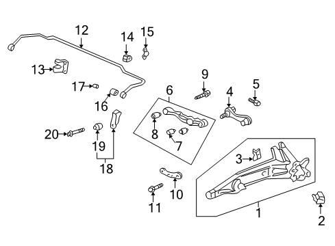 Spring, Rear (14Mm) Diagram for 52300-SR3-003