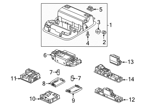 2022 Honda Accord Sunroof Diagram 1