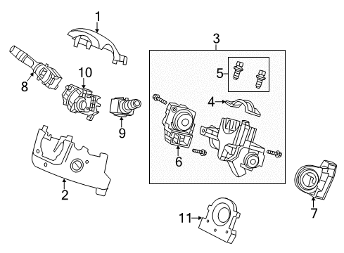 2022 Honda CR-V Hybrid Ignition Lock Diagram 2