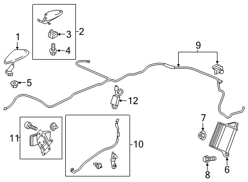 2022 Honda Pilot Antenna & Radio Diagram