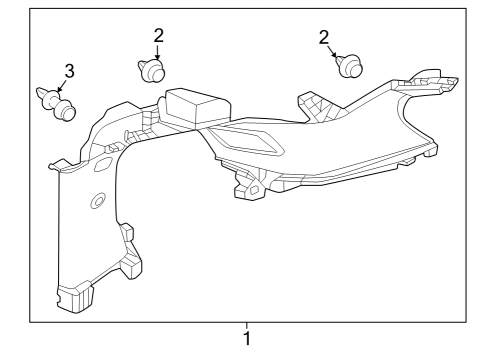 2023 Honda CR-V Hybrid Interior Trim - Quarter Panels Diagram