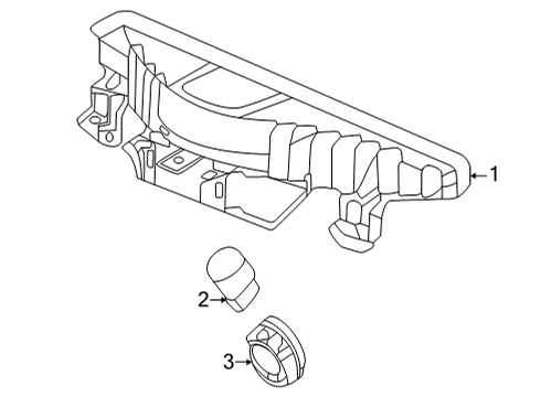 2023 Honda Civic High Mount Lamps Diagram 1