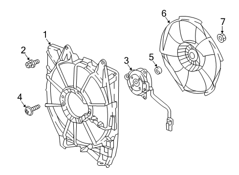 2022 Honda Accord Cooling System, Radiator, Water Pump, Cooling Fan Diagram 3