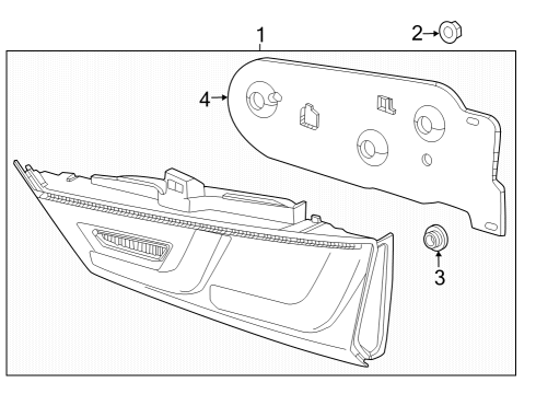 2023 Honda CR-V Hybrid Backup Lamps Diagram