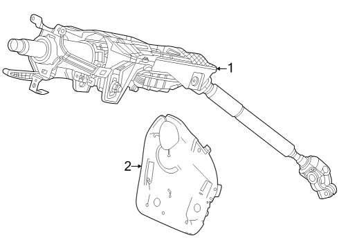 2023 Honda Pilot CVR, STEERING JOINT Diagram for 53320-TYA-A00